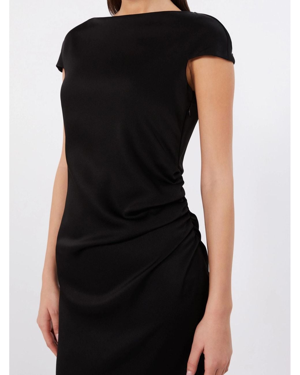 Max Mara Black Shiny Cady Dress