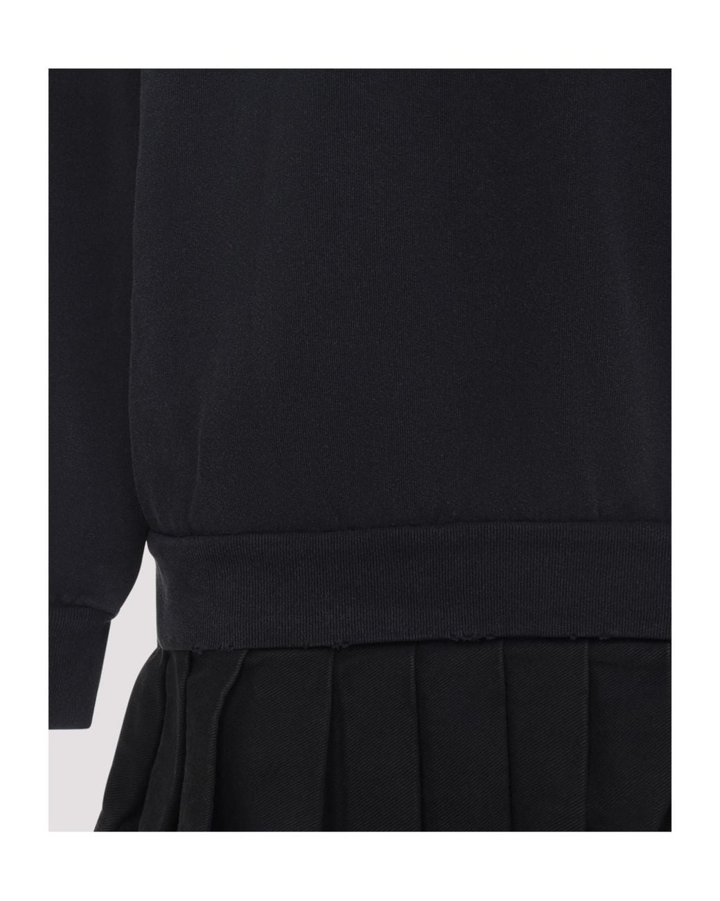 Balenciaga Blue Logo Embroidered Hooded Mini Dress