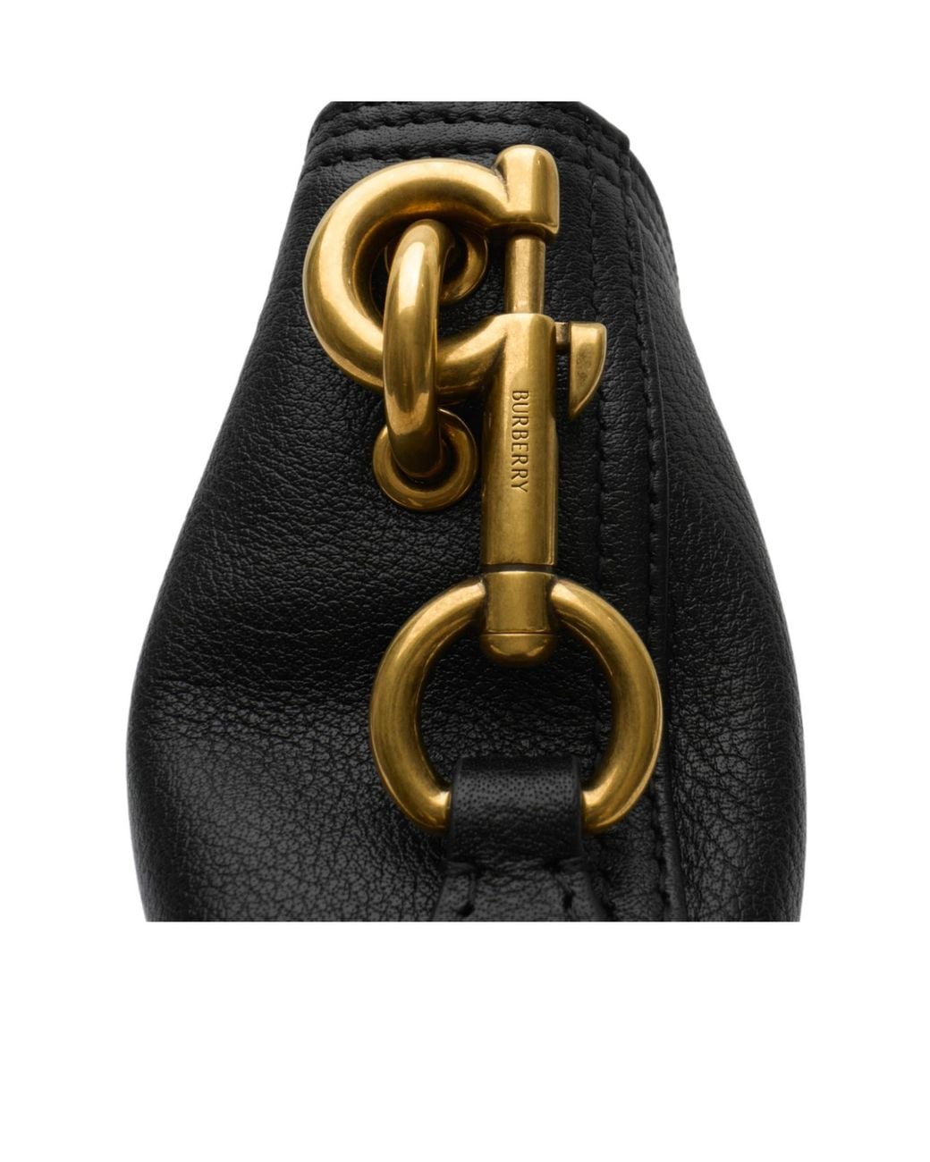 Burberry Black Mini B Clip Bucket Bag