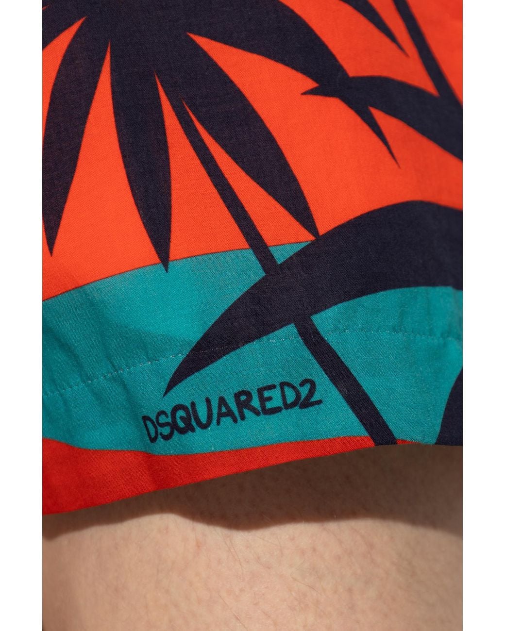 DSquared² Orange Summer Lovers Sunset Shorts for men