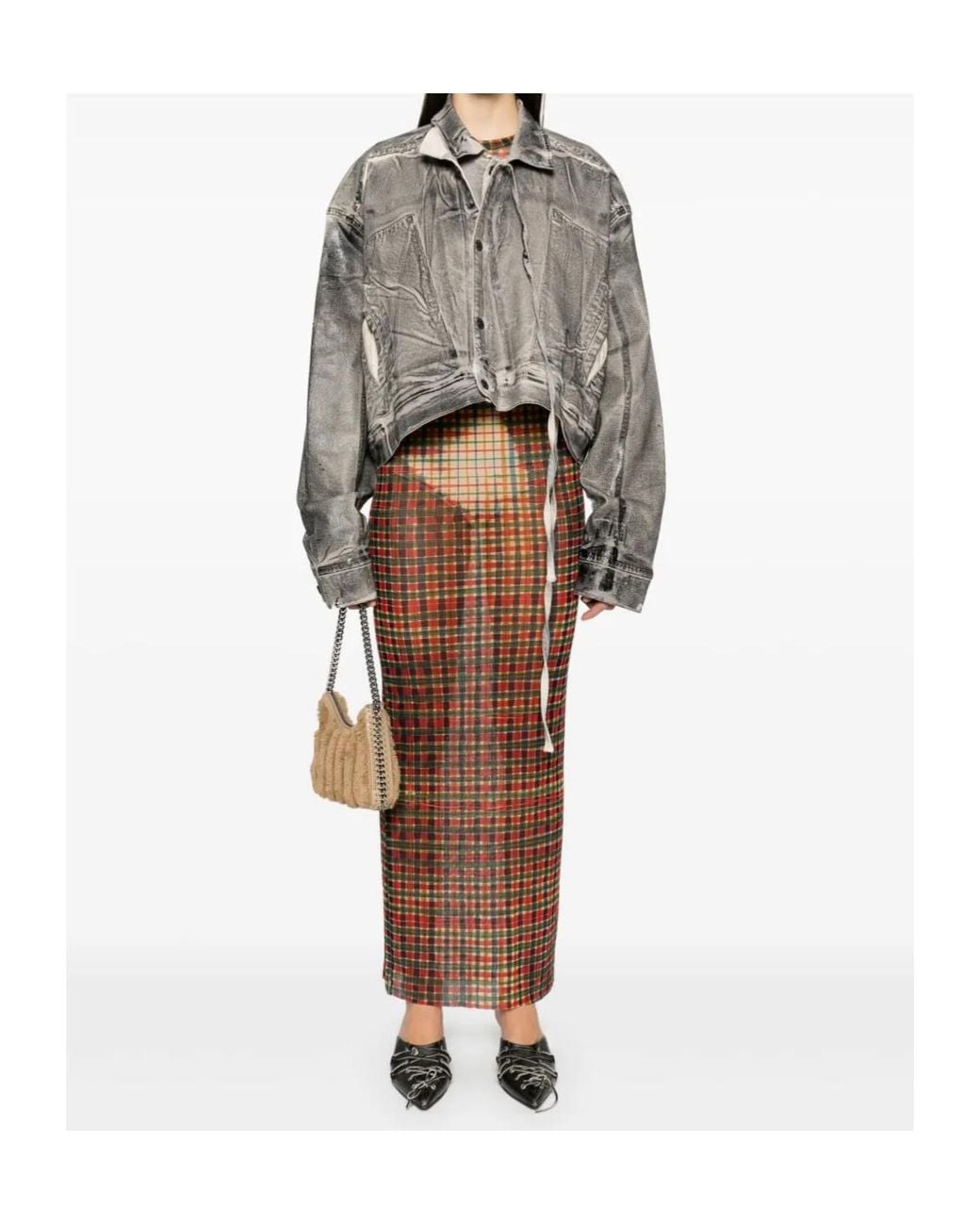 OTTOLINGER Gray Layered Denim Jacket