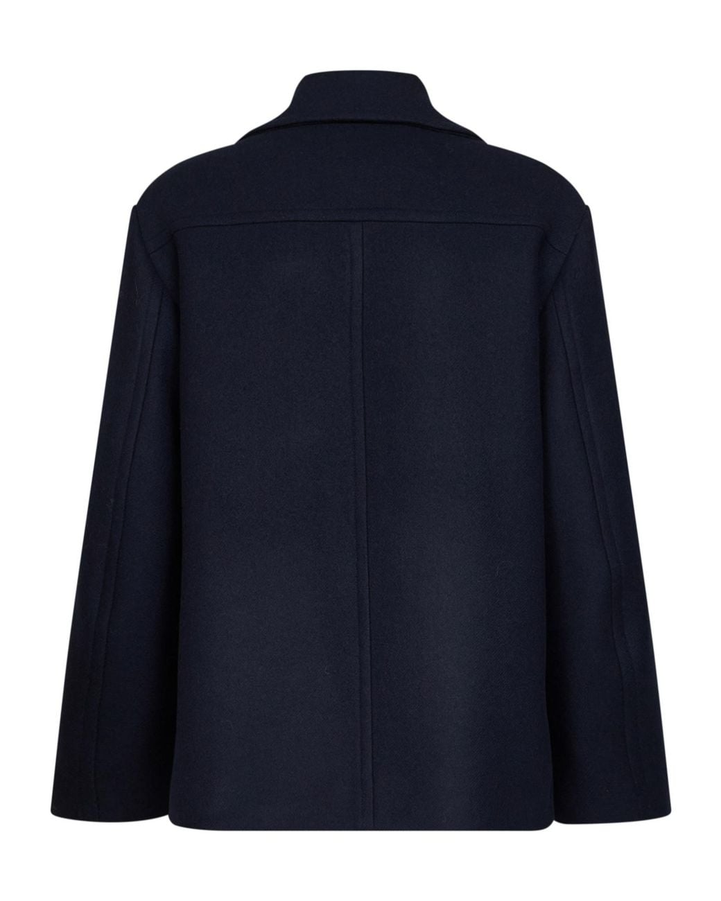 Dries Van Noten Blue Double-Breasted Coat for men