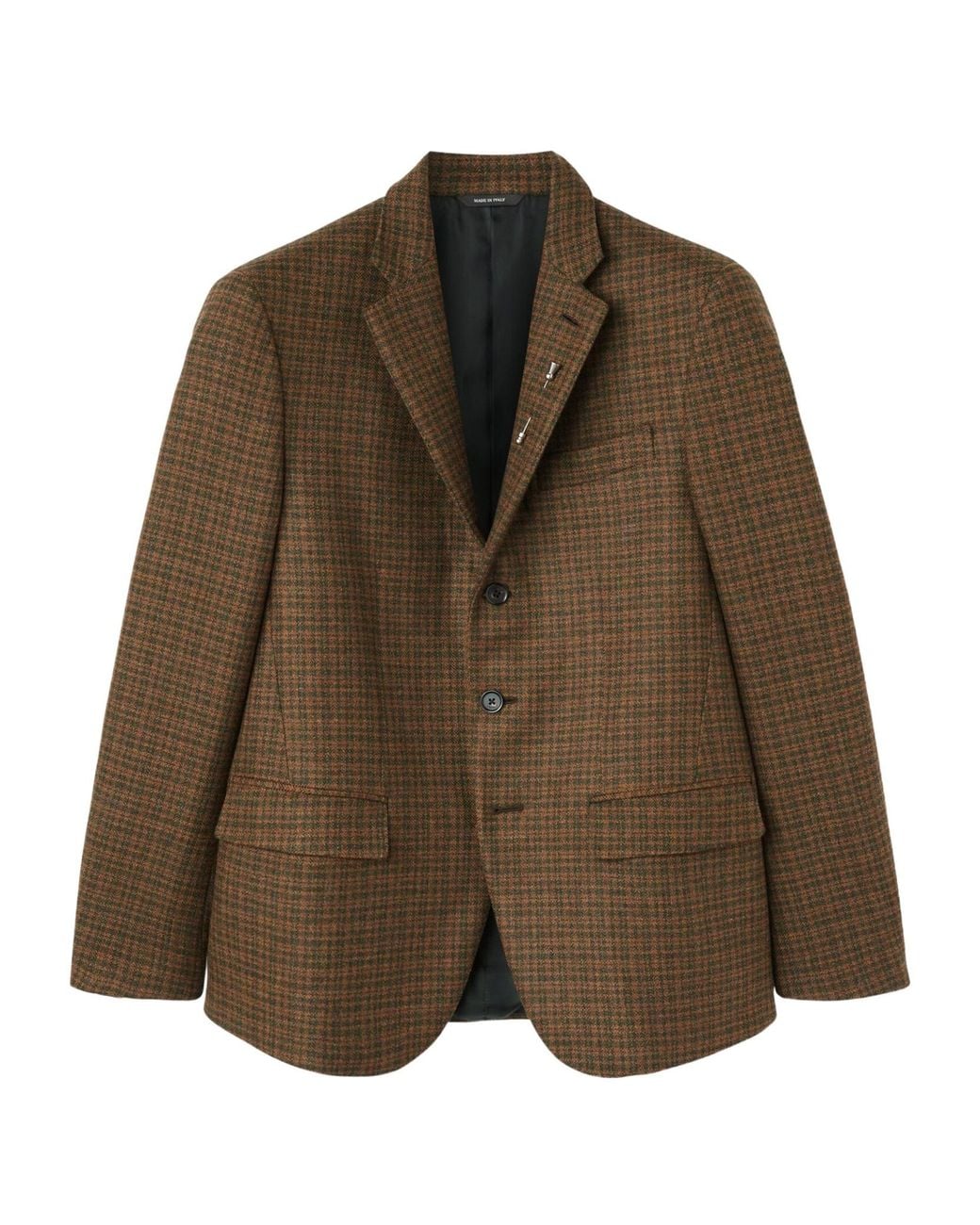 Loro Piana Brown Torino Checked Casual Jacket for men