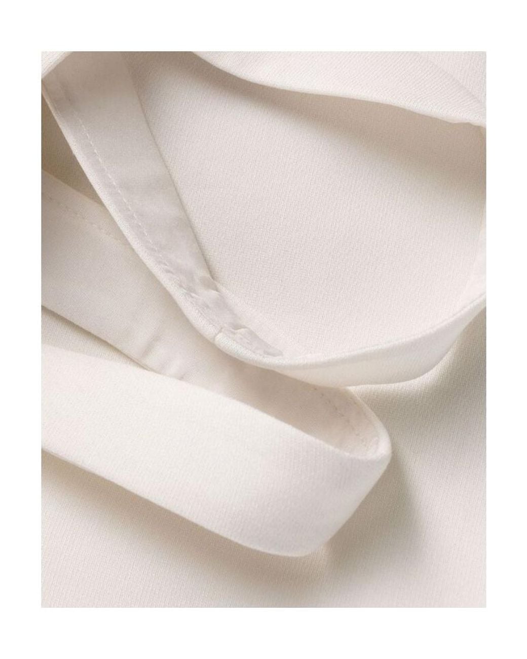 Valentino White Vlogo Signature Belted Dress