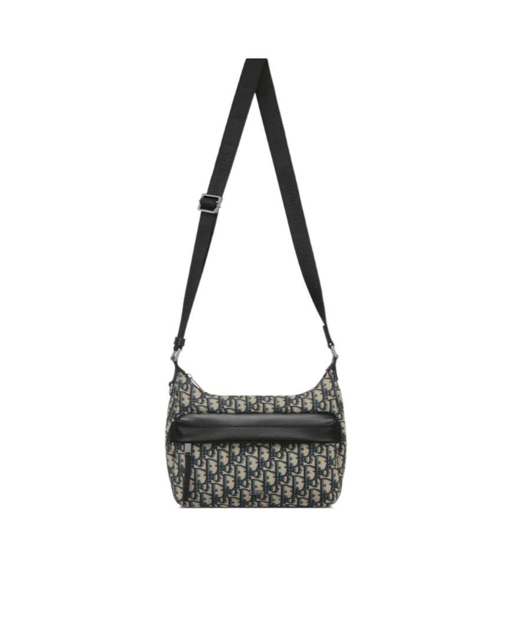 Dior Small Rider Soft Hobo Bag in Black for Men | Lyst
