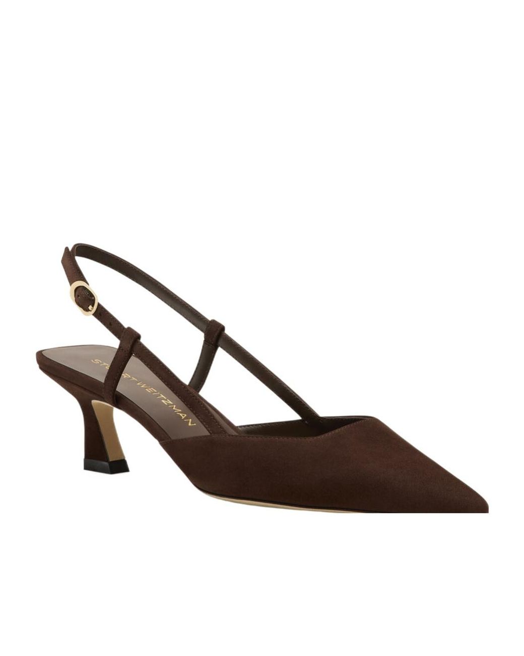 Stuart Weitzman Brown Vinnie 50 Slingback