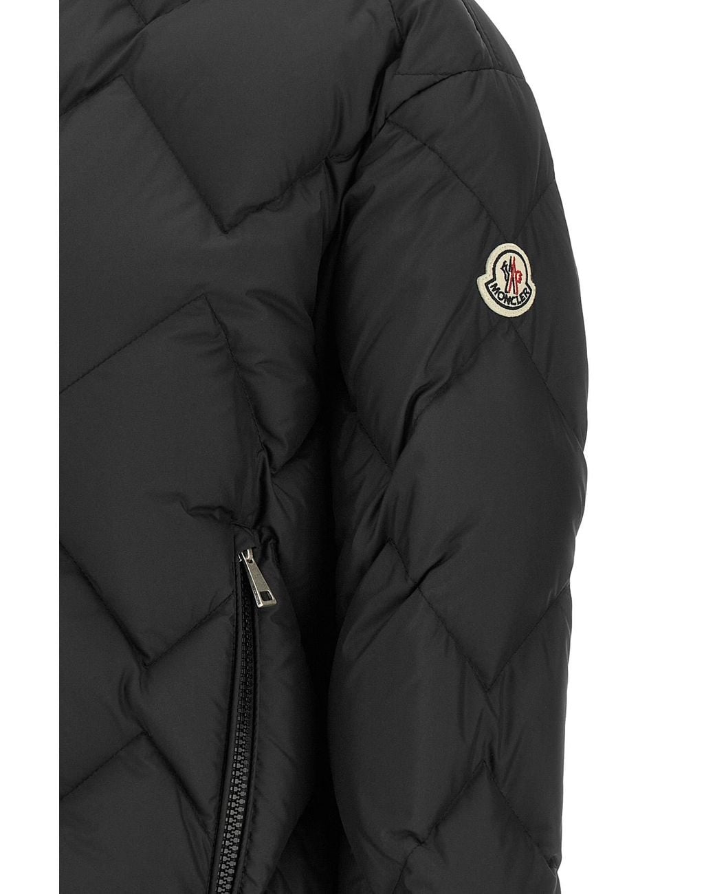 Moncler Black 'arvouinne' Down Jacket