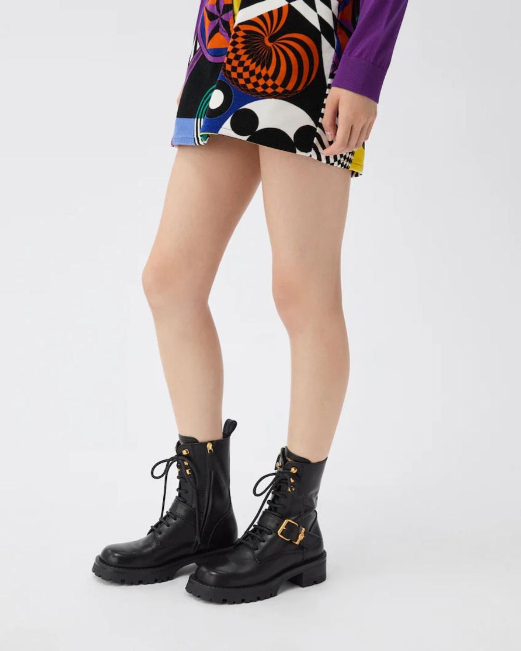 Versace Black Roxy Ankle Boots