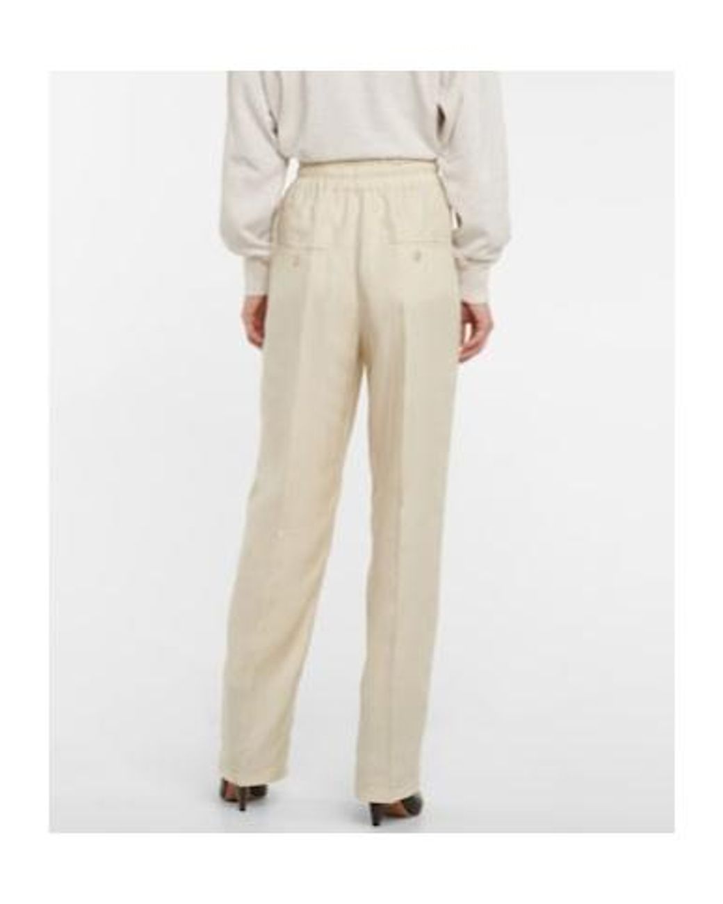 Isabel Marant Natural Biro High-Rise Pants
