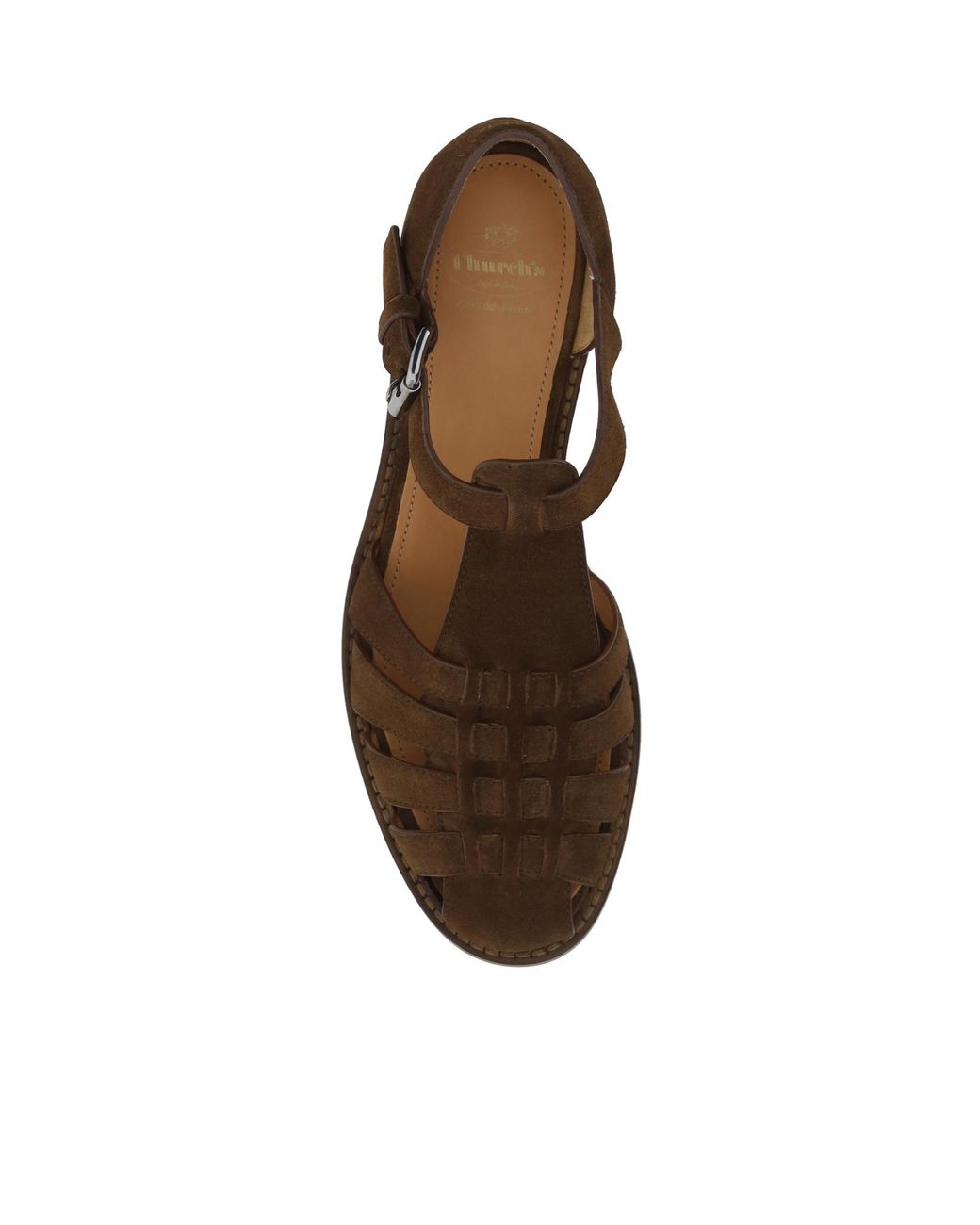 Church's Brown Kelsey Cage Toe Sandals