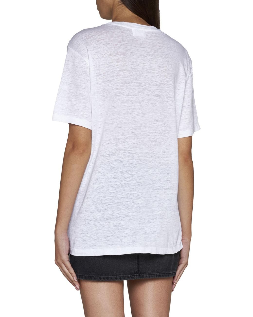 Isabel Marant White Isabel Marant Zewel Logo Print T-Shirt