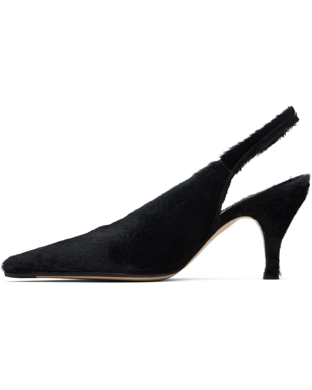 Aeyde Black Carla Slingback Pumps