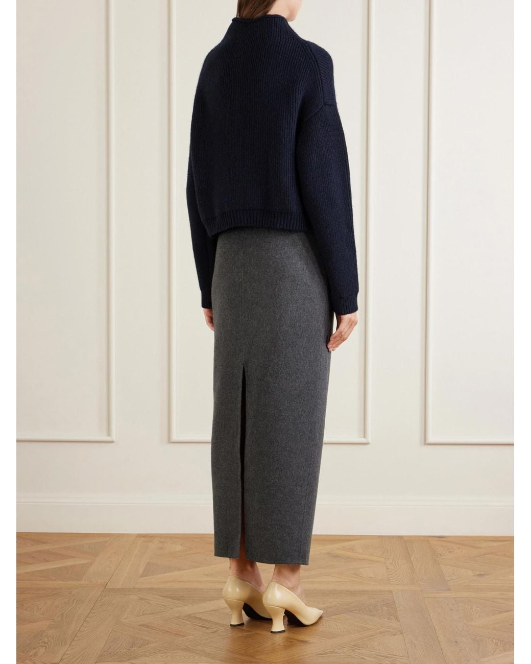 Khaite Blue Cashmere Cardigan