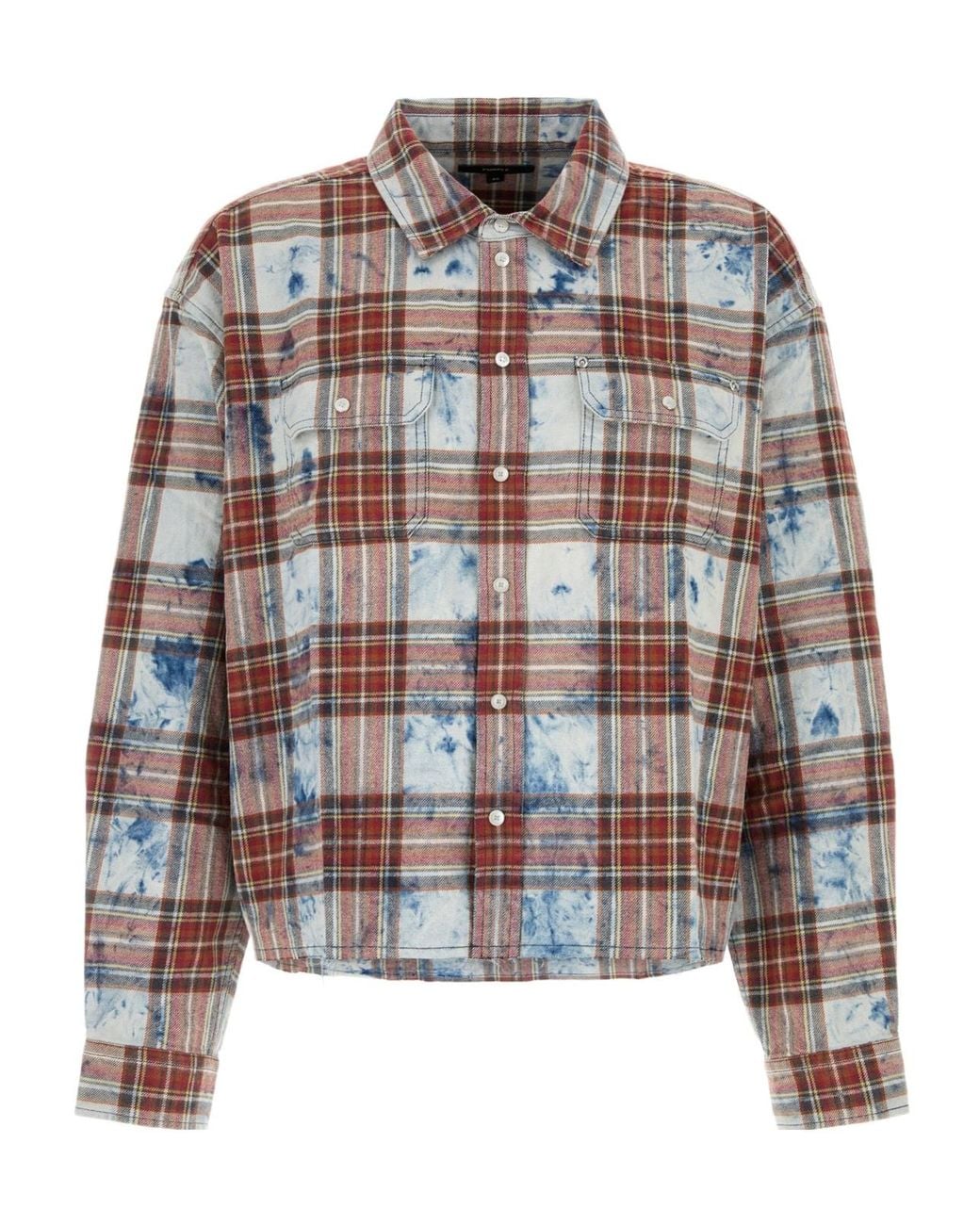Purple Brand Multicolor Check Print Shirt for men