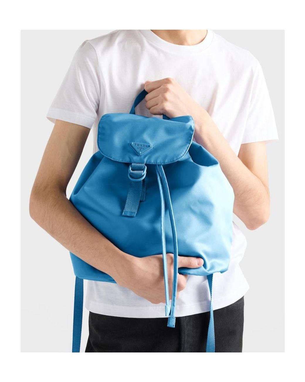 Prada Blue Re-Nylon Backpack