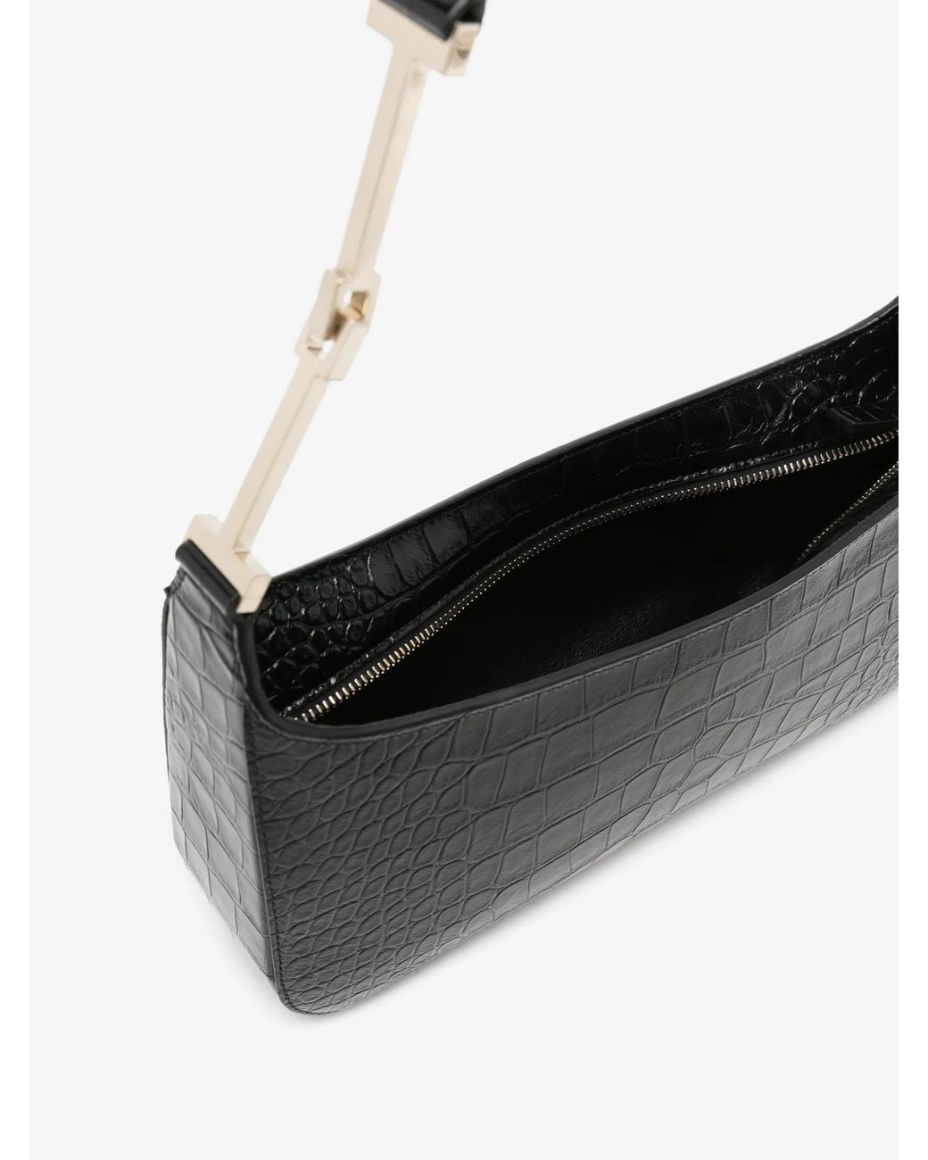 Tom Ford Black Tumbled Soft Emboseed Small Shoulder Bag for men