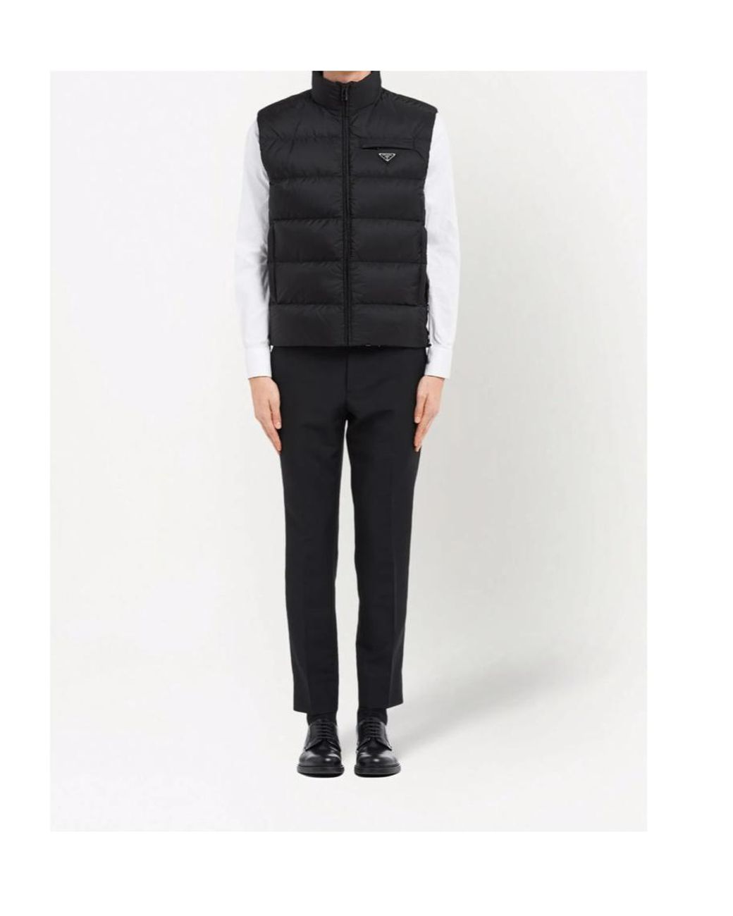 Prada Black Re-Nylon Padded Vest for men