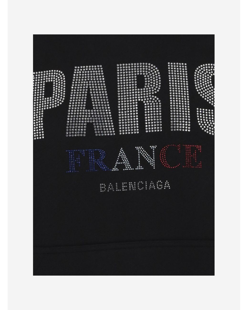 Balenciaga Black Logo Embellished Hoodie