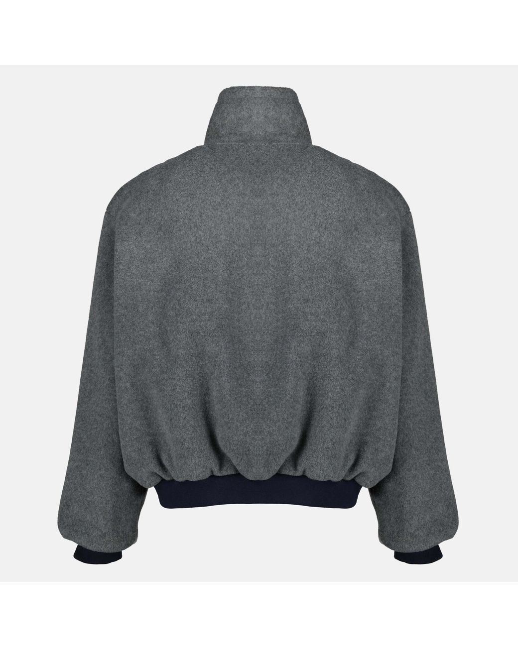 Miu Miu Blue Reversible Bomber Jacket