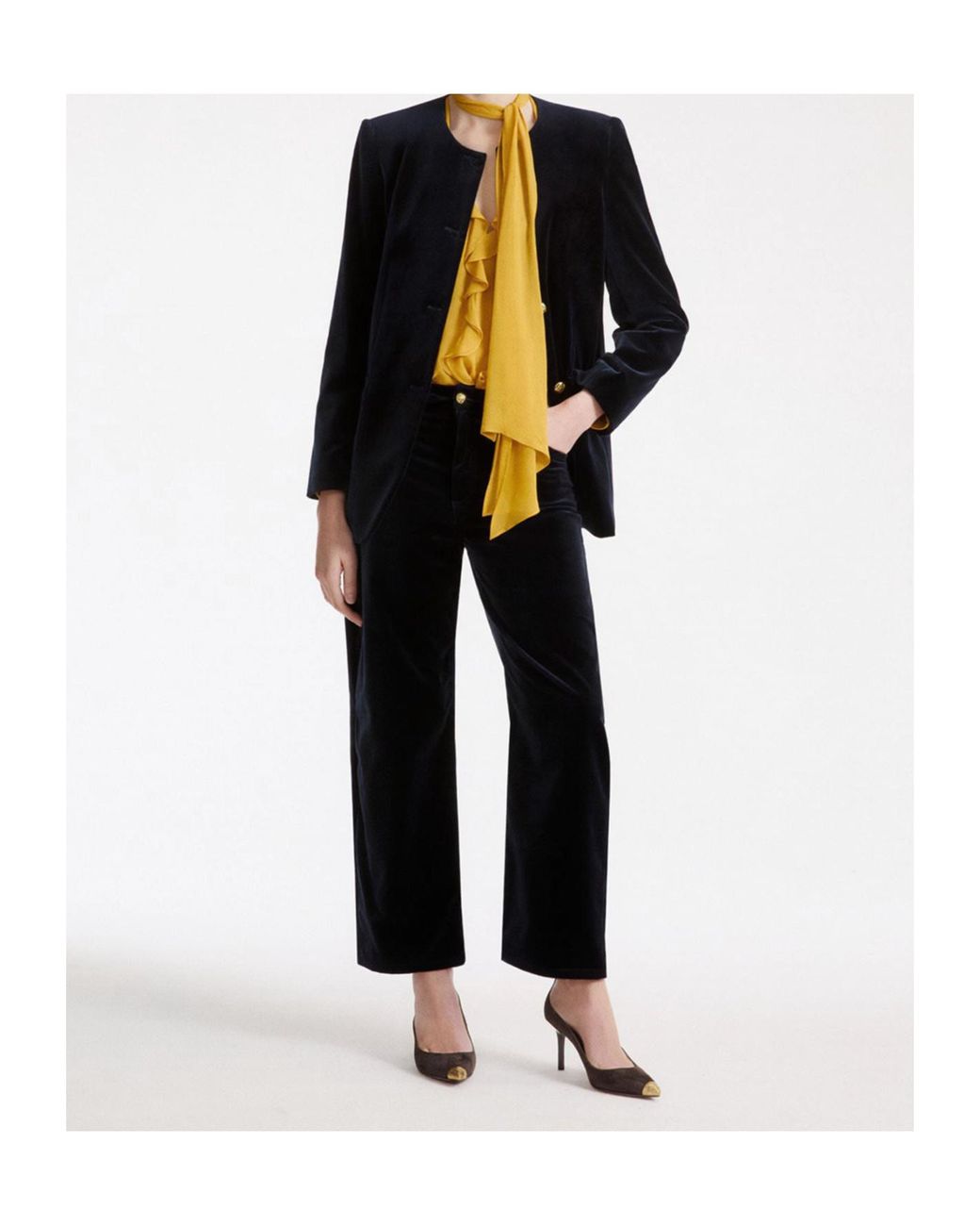 Marella Black Single-Breasted Casual Jacket