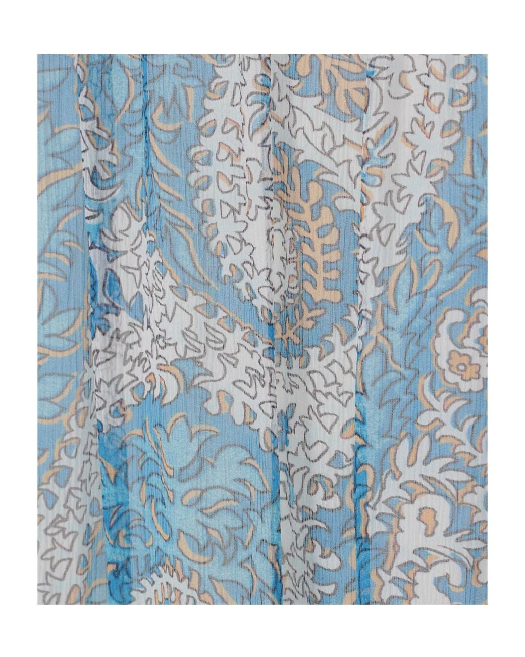 Etro Blue Paisley Lace Maxi Skirt