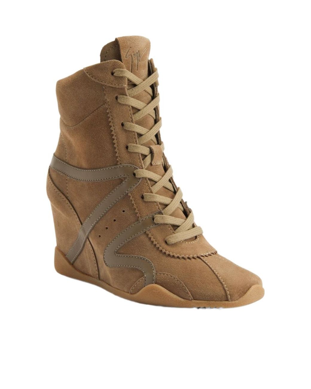 Giuseppe Zanotti Brown Suede Leather Boots