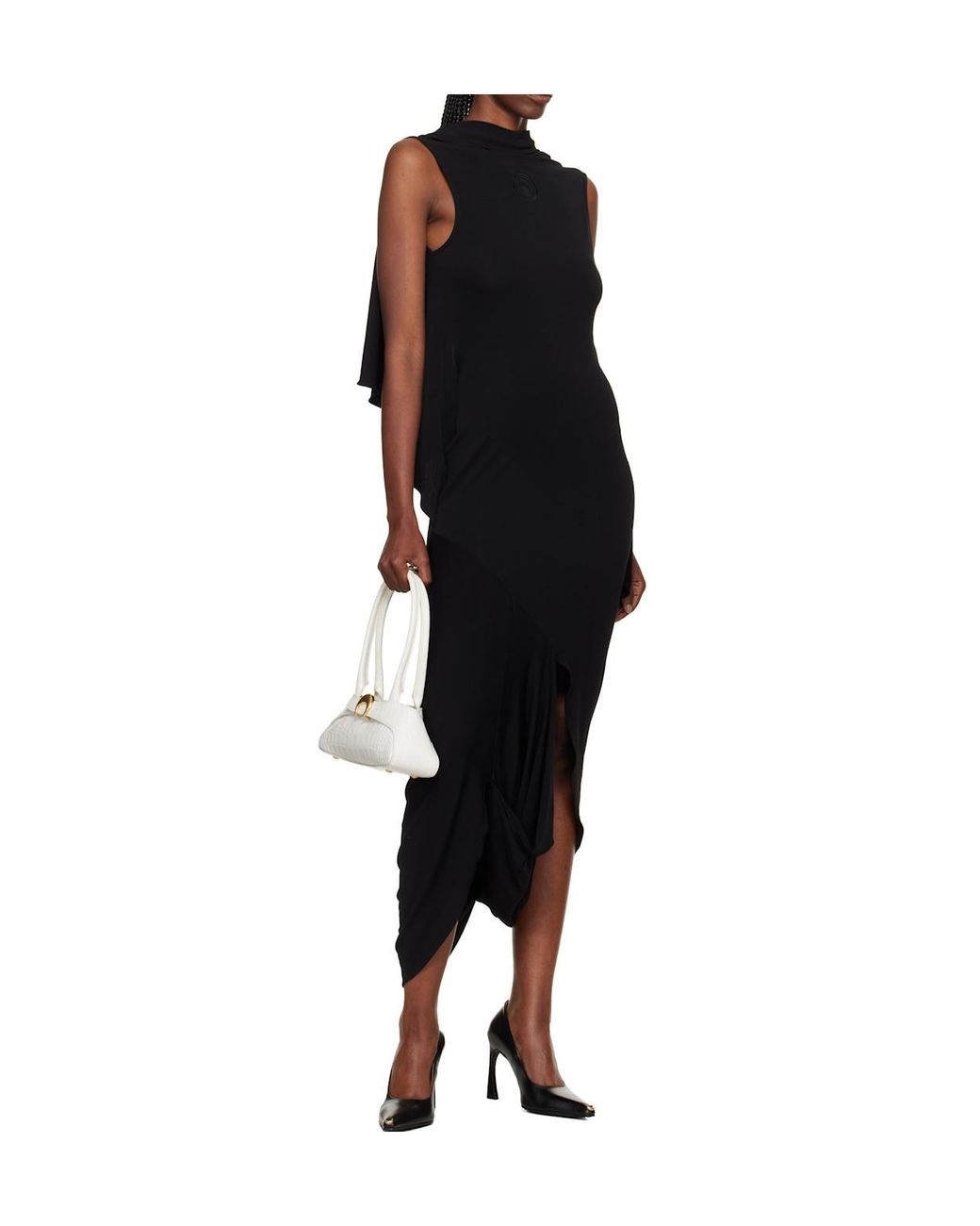MARINE SERRE Black Pointed Toe Pumps
