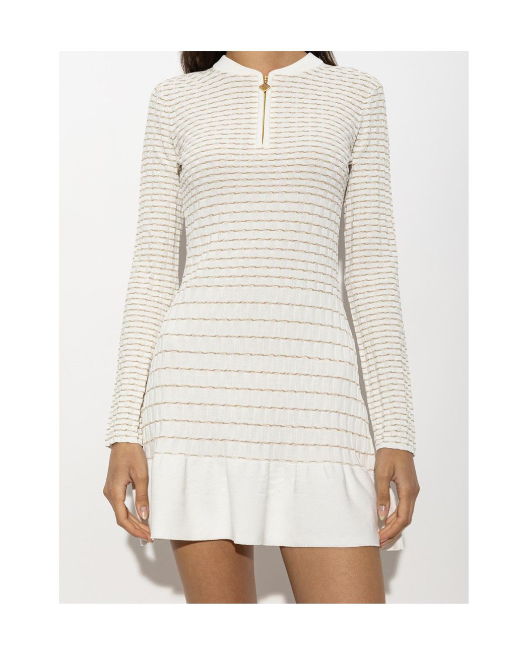 Casablanca White Long-Sleeved Dress