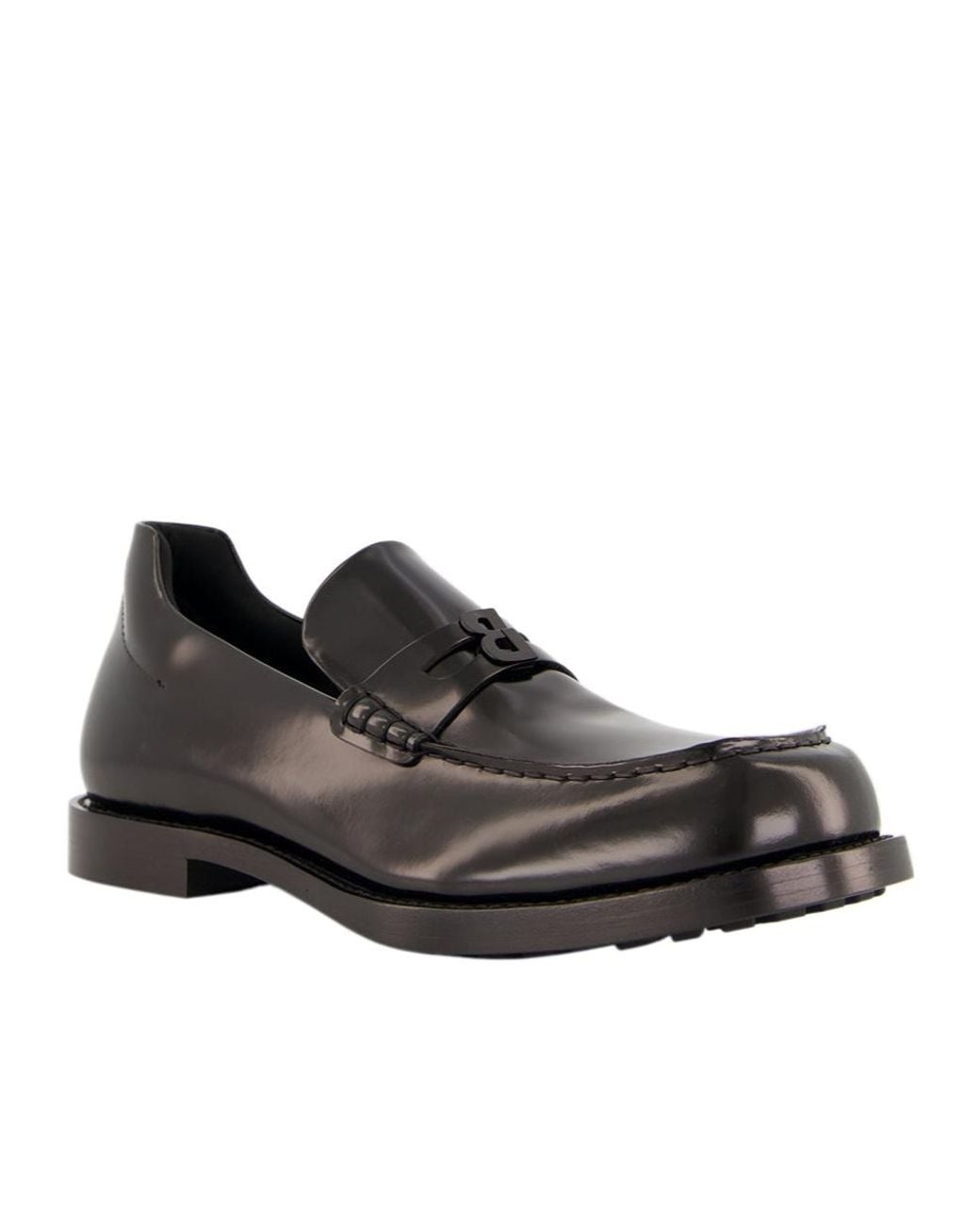 Balenciaga Black Comfy Square-Toe Loafers for men