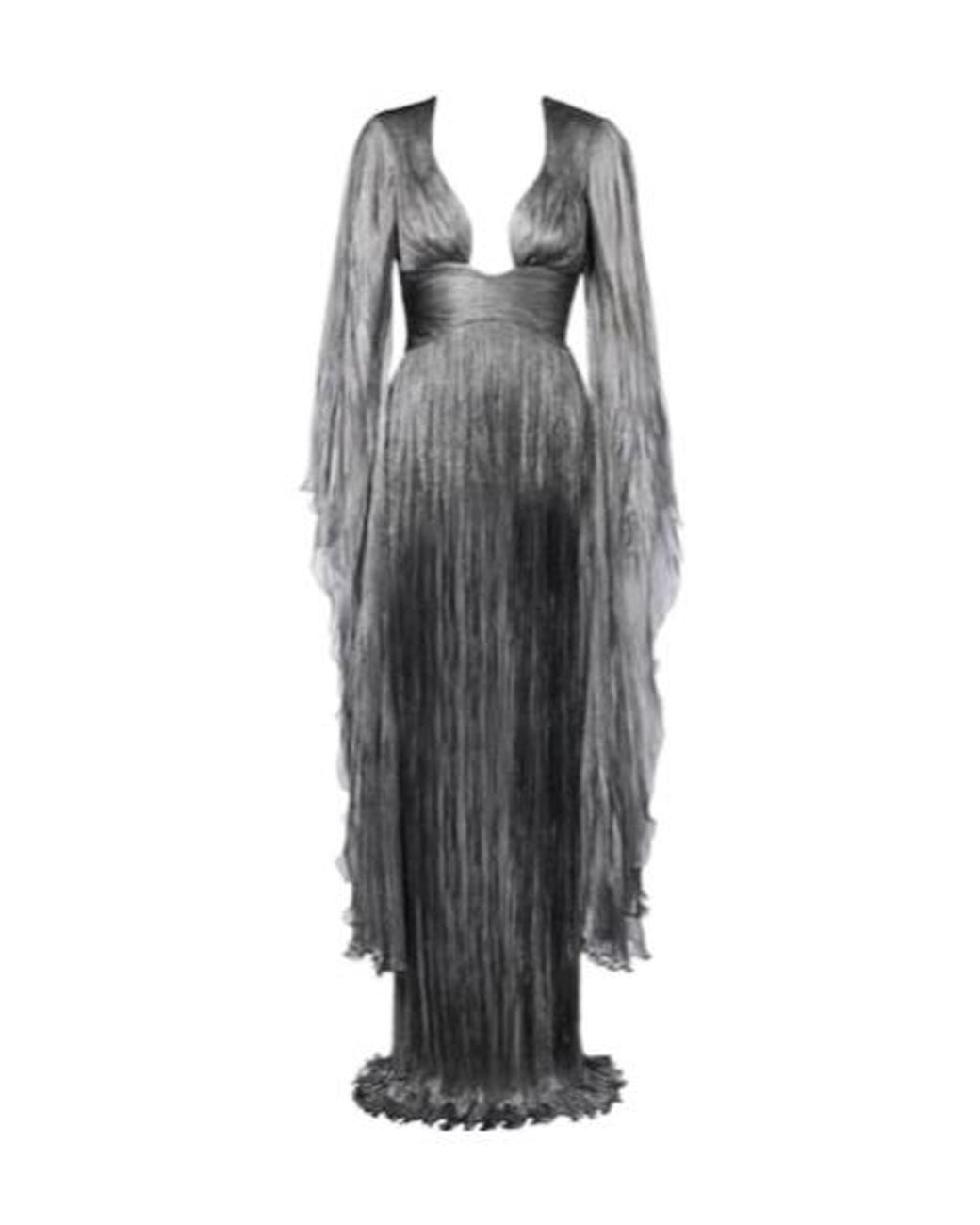 Maria Lucia Hohan Gray Catia Silk Gown