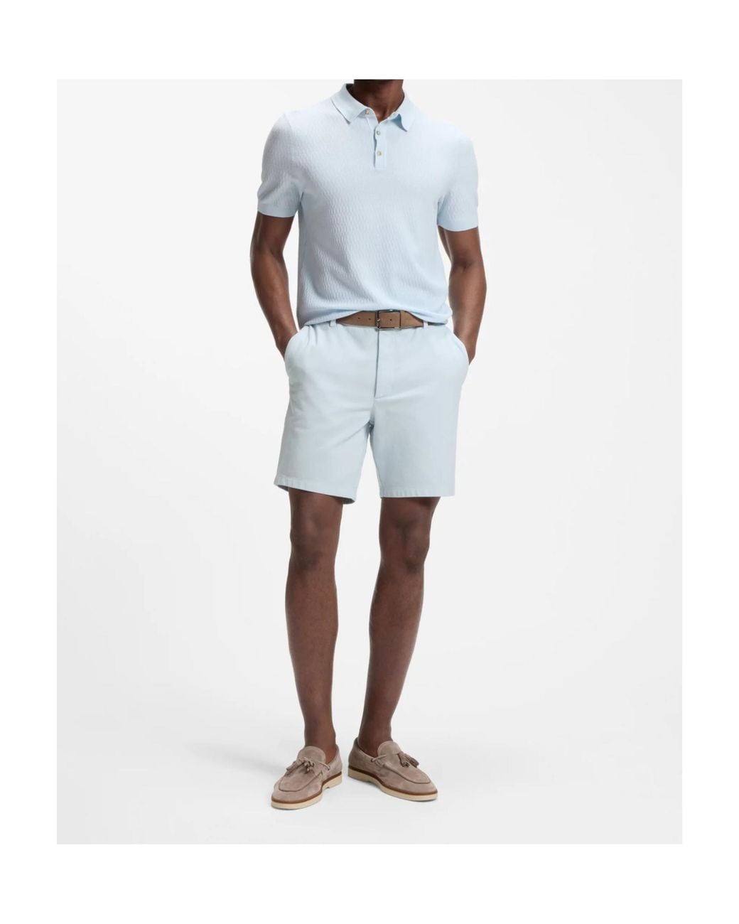 Boss Blue Modern-Fit Shorts for men