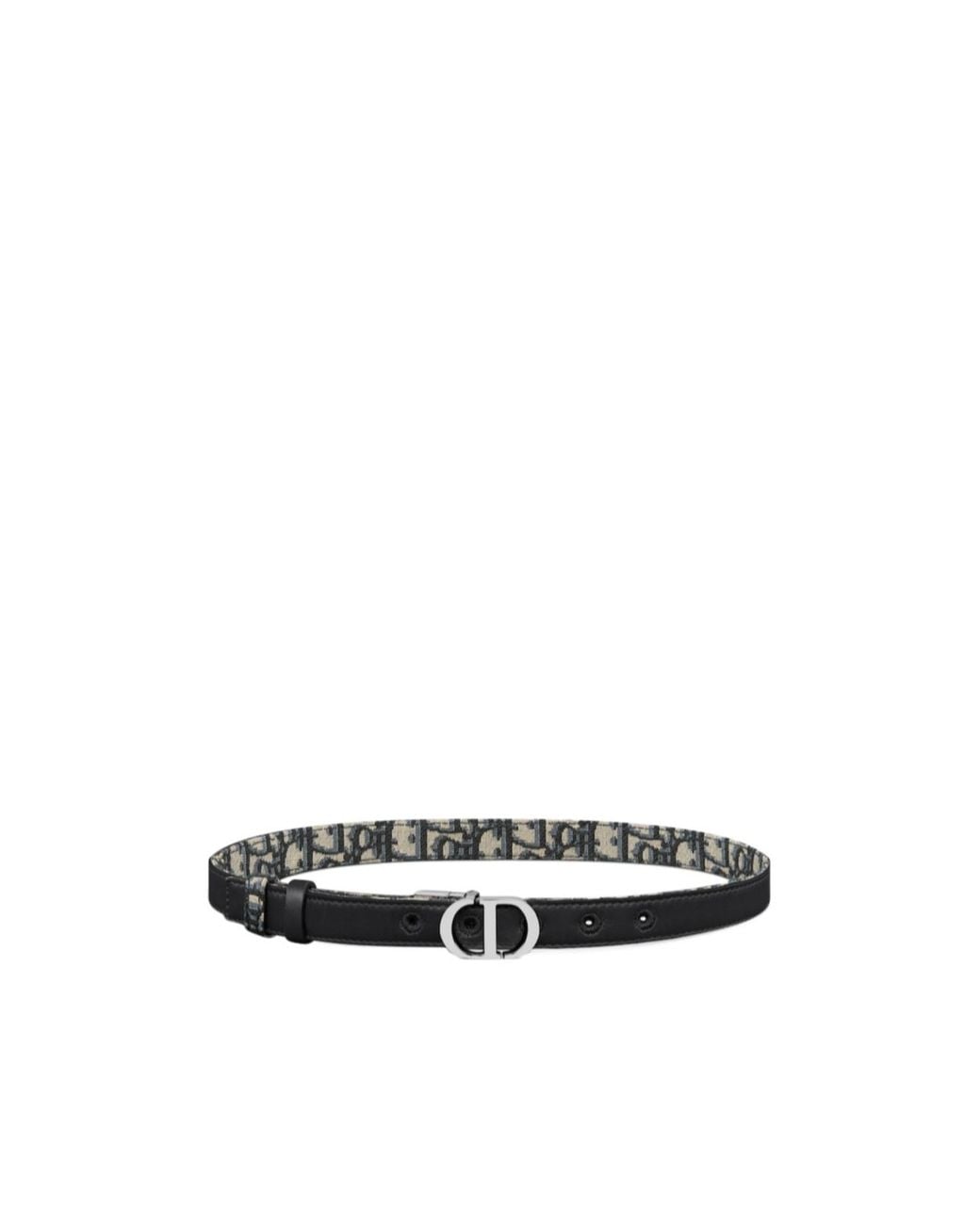 Dior White 30 Montaigne Reversible Belt