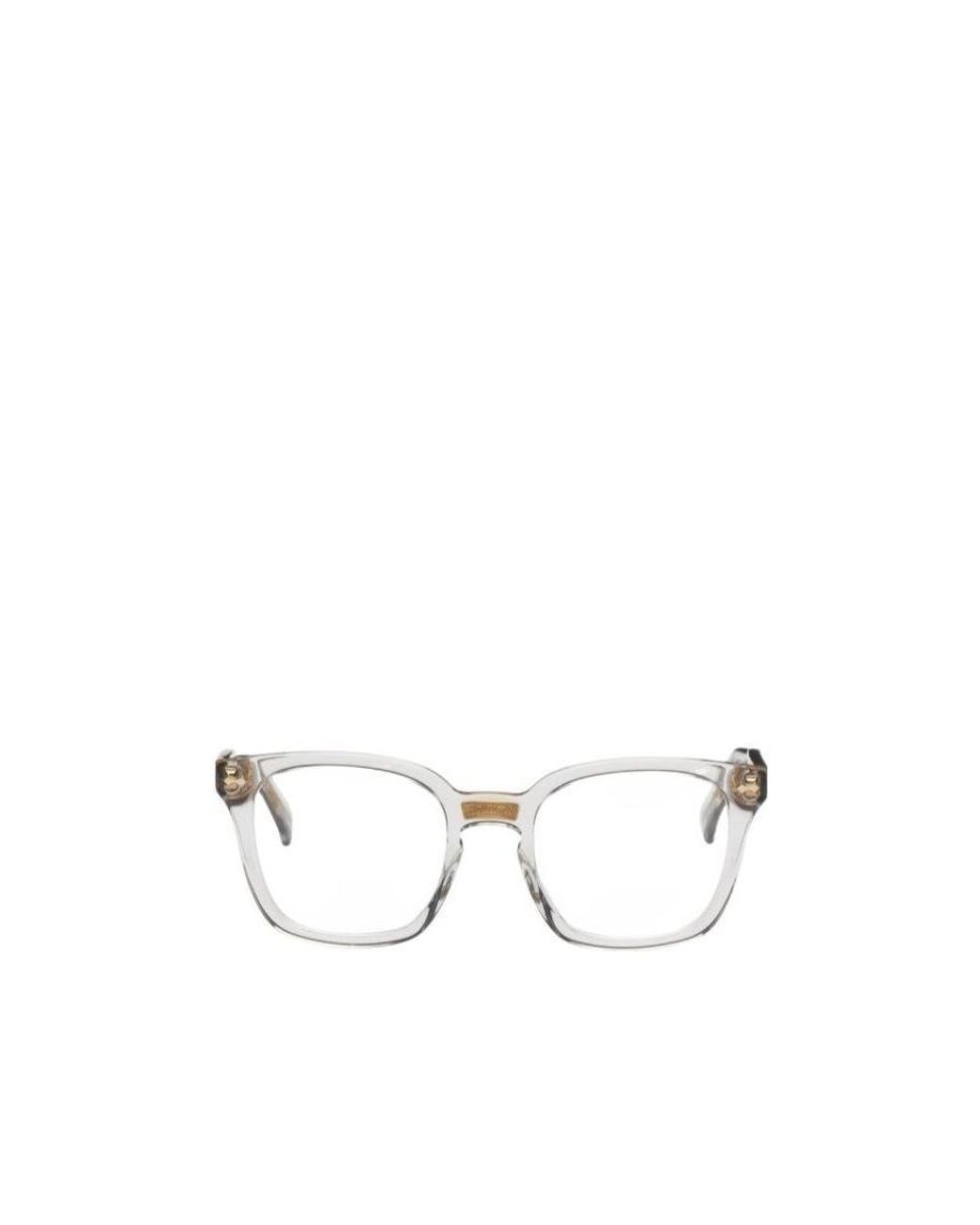 Gucci Natural Eyewear Square Frame Glasses for men