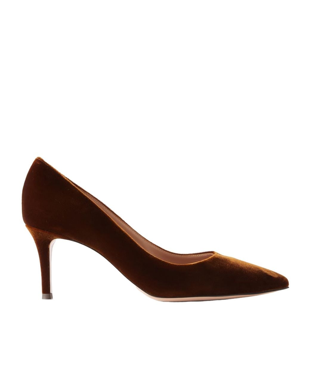Gianvito Rossi Brown Pointed Toe Stiletto Pumps