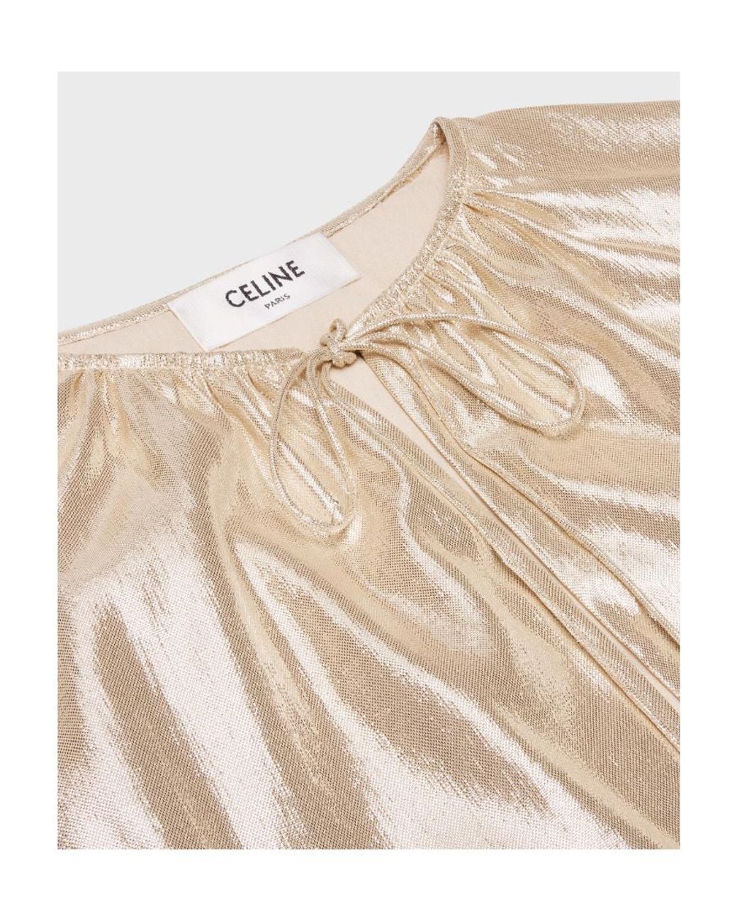 Céline Natural Cape Mini Dress
