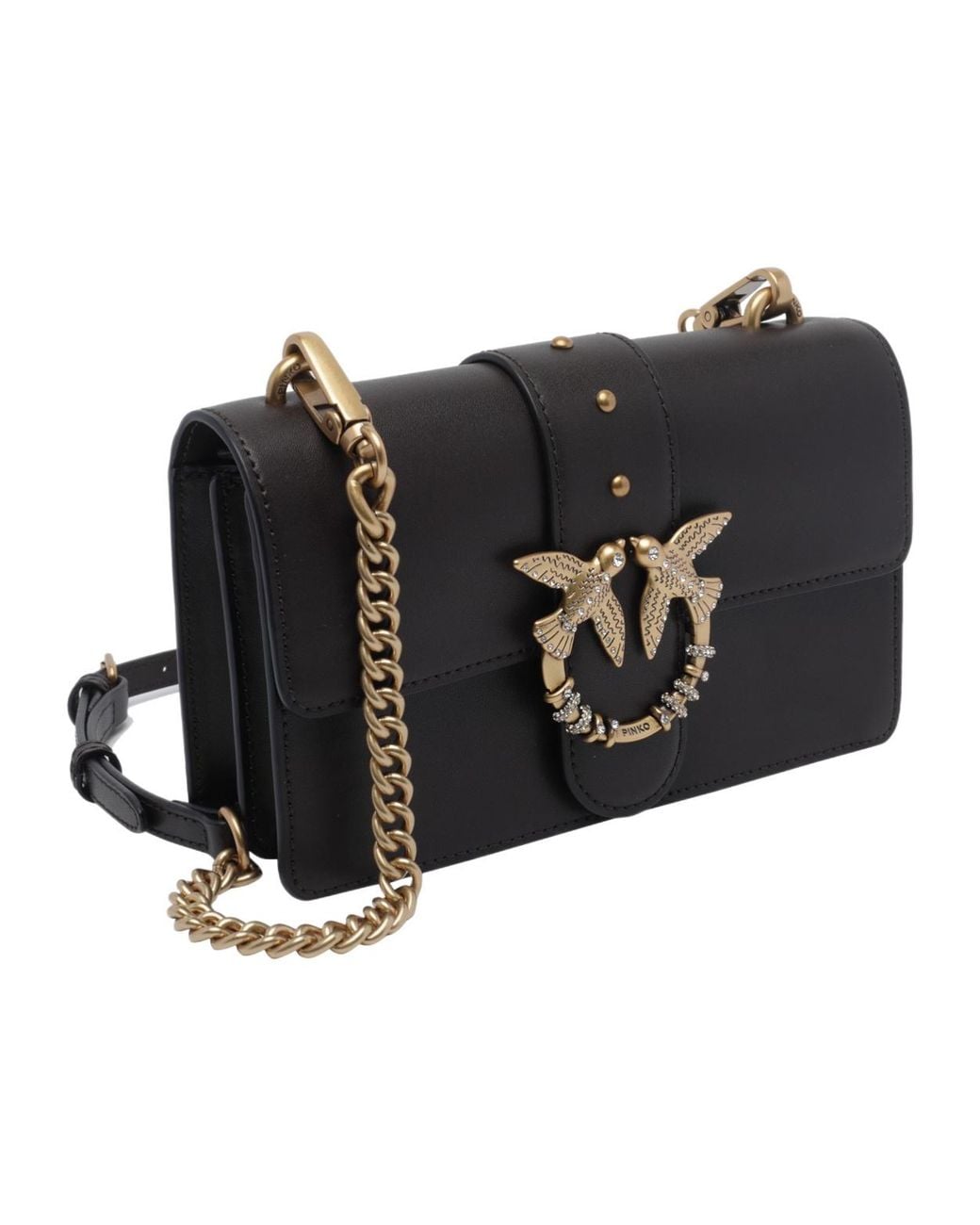 Pinko Black Mini Love Bag One Crossbody Bag