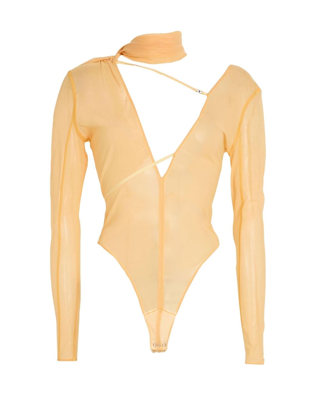 Jacquemus Natural Solid Colour Bodysuits