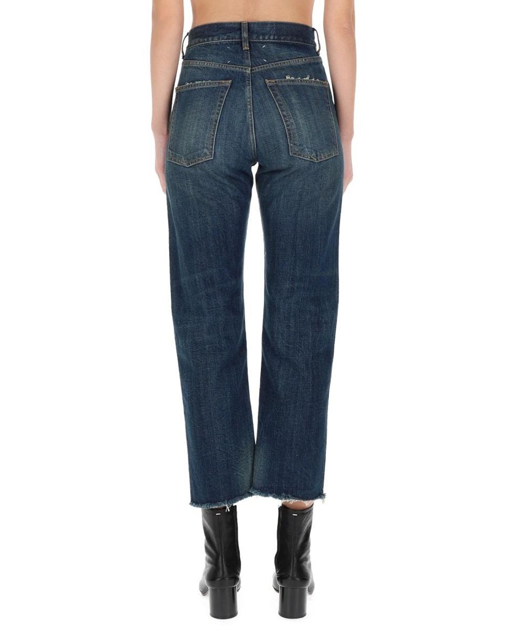 Maison Margiela Blue Straight-Leg Denim Jeans