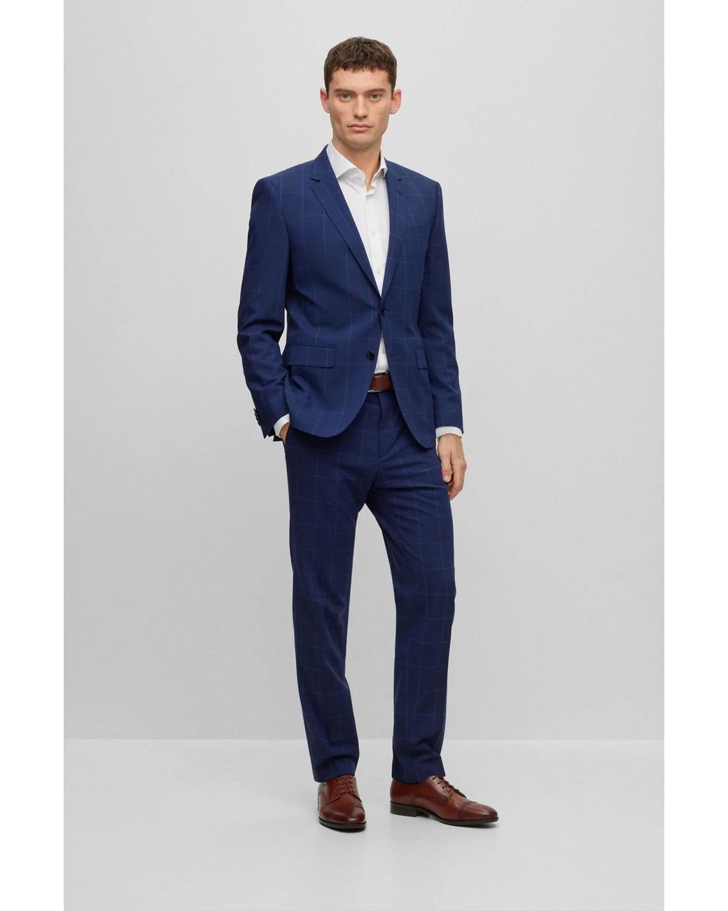 Boss Blue Long-Sleeve Blazer for men