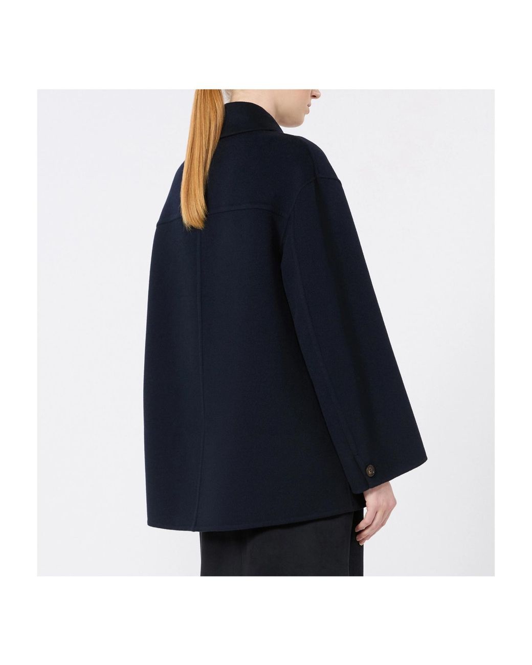 Max Mara Blue 'S Smmgiugno Button-Up Coat