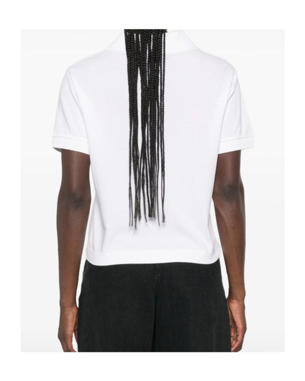 Sporty & Rich White Short-Sleeved Polo Shirt
