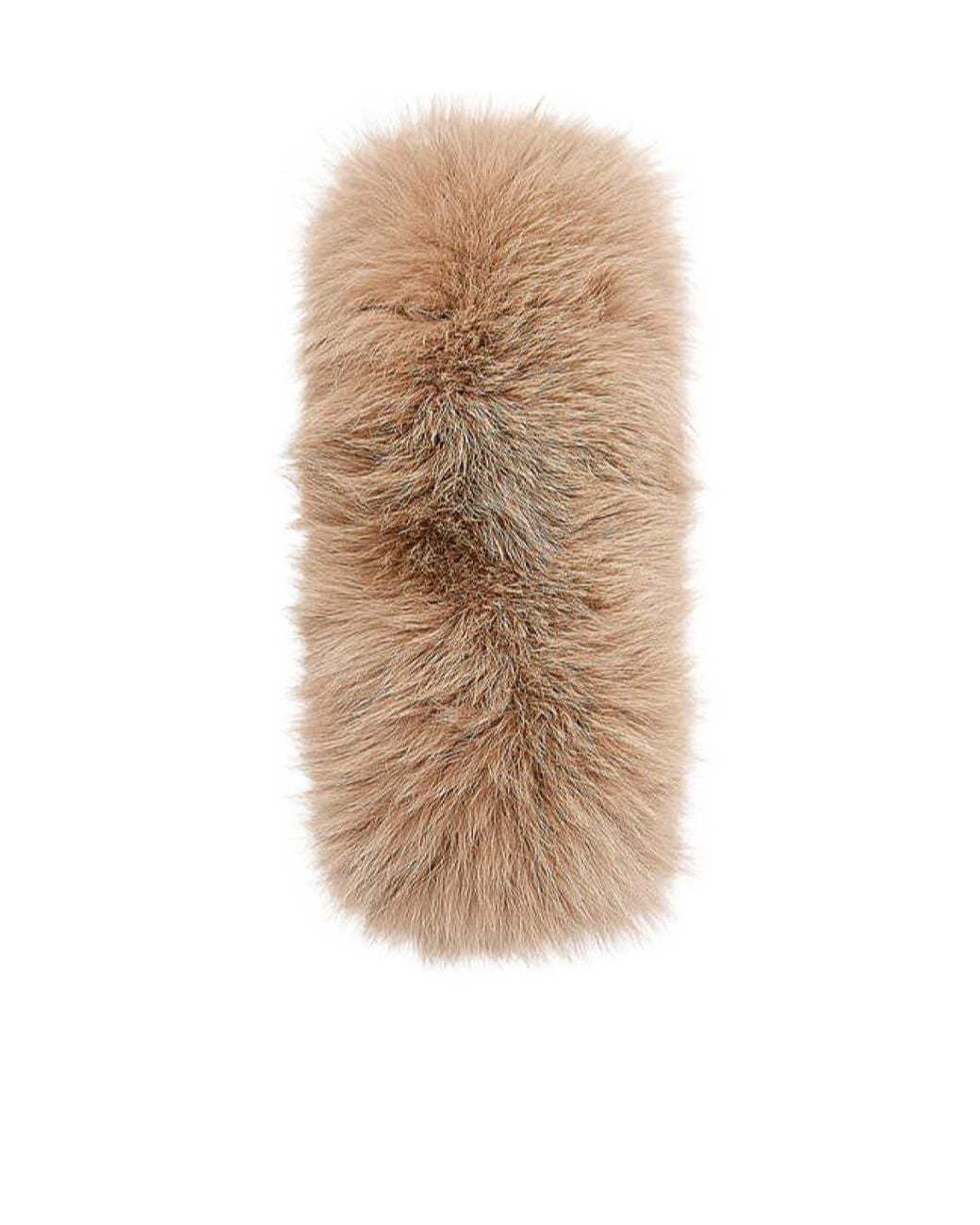 Yves Salomon Natural Fuzzy Scarf