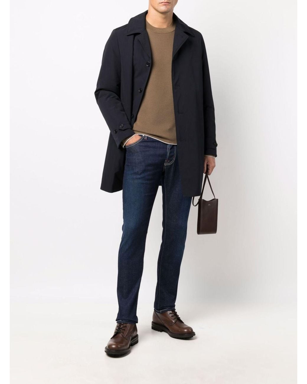 Aspesi Blue Long-Sleeved Jacket for men