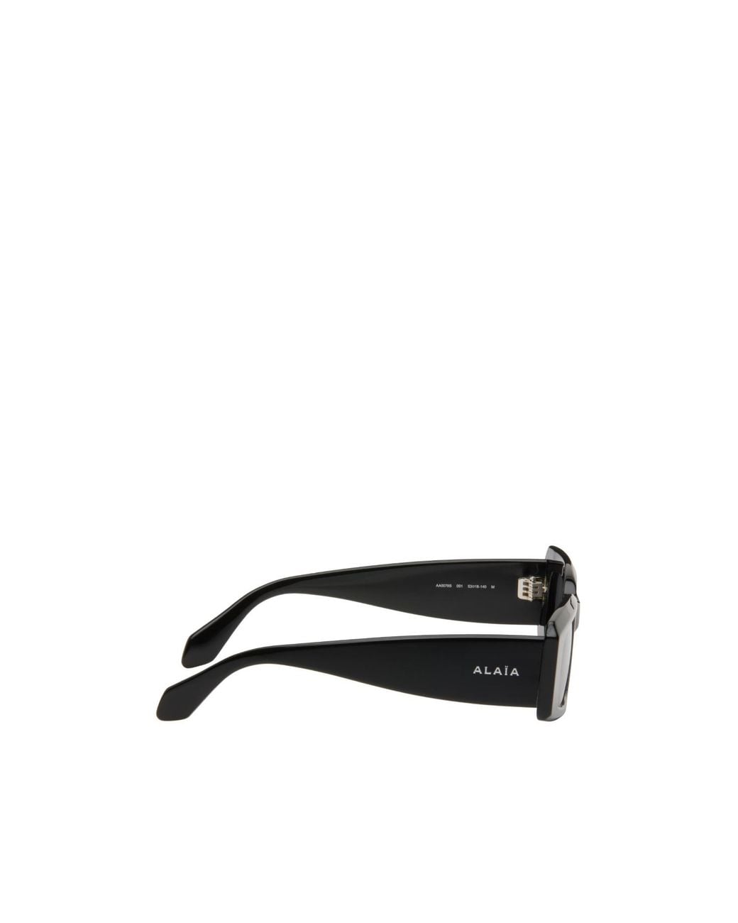 Alaïa White Alaïa Rectangle Frame Sunglasses