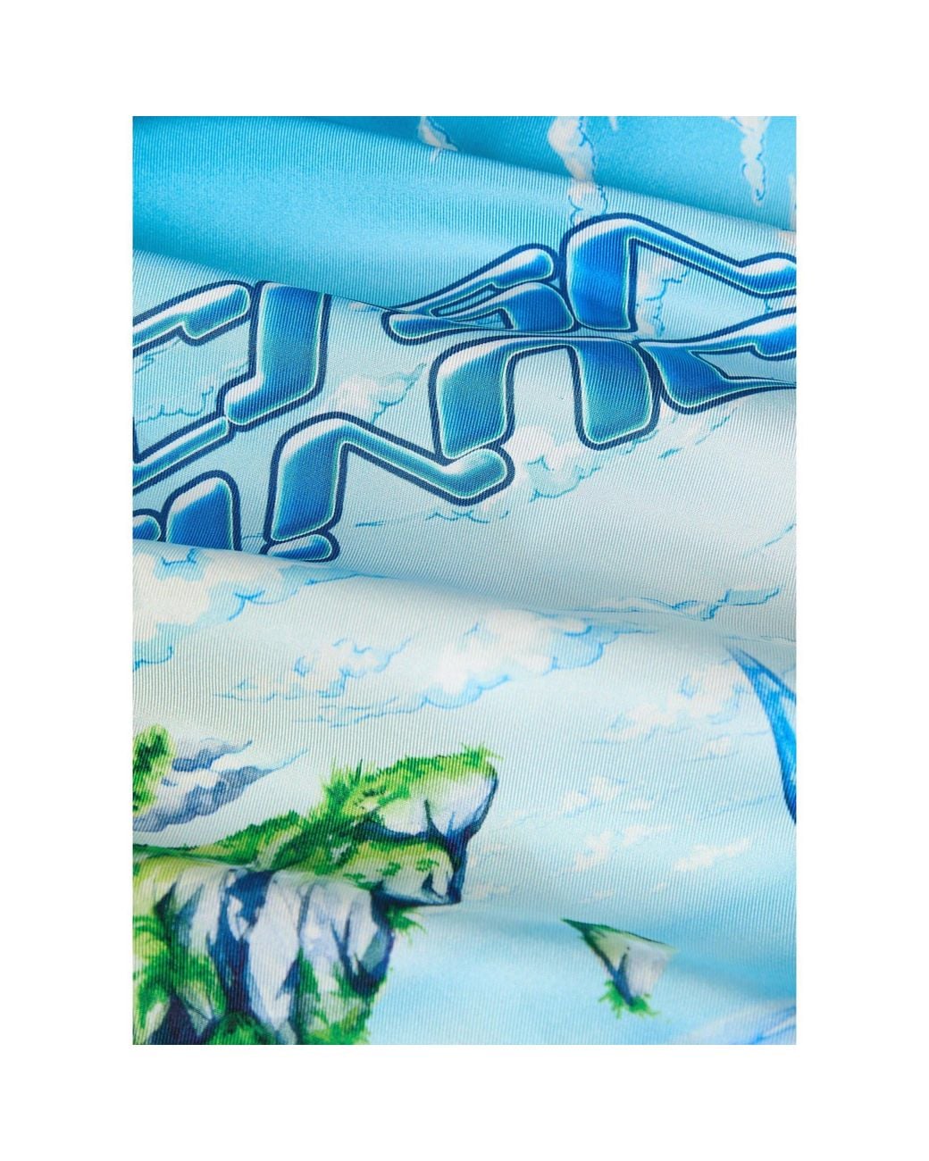 Casablanca Blue Printed Shirt for men