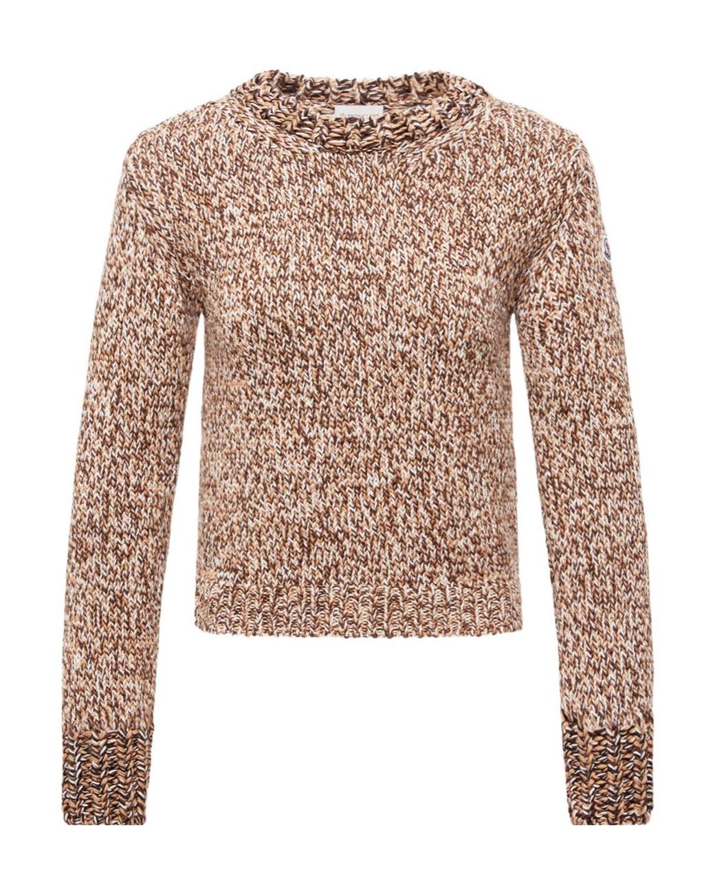 Moncler Multicolor Logo Patch Knitted Sweater