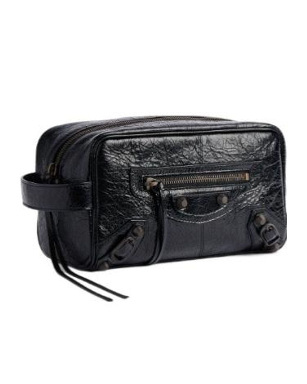 Balenciaga Black Le City Toiletry Pouch Bag for men