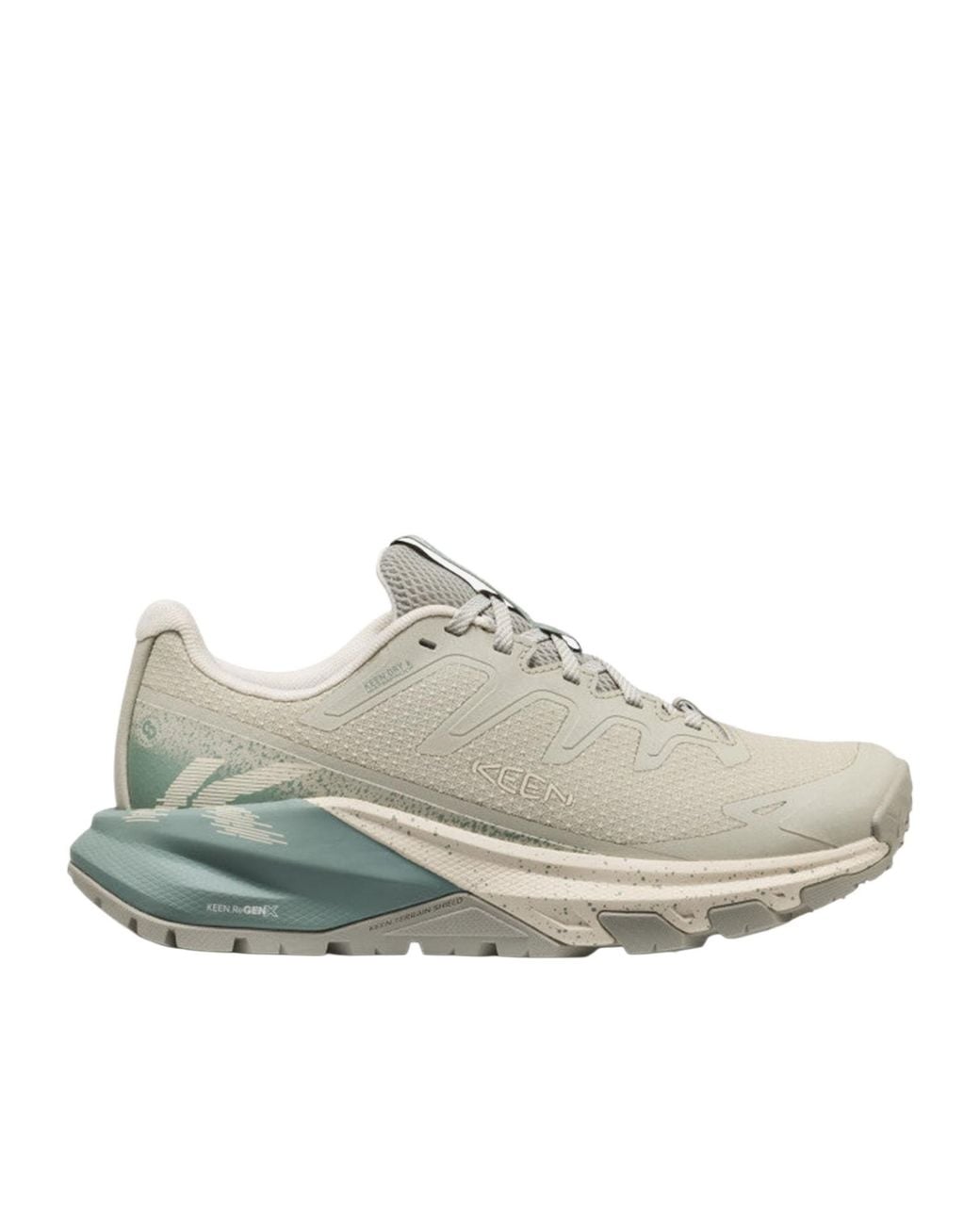 Keen Gray Mesh Lace-Up Running Shoes
