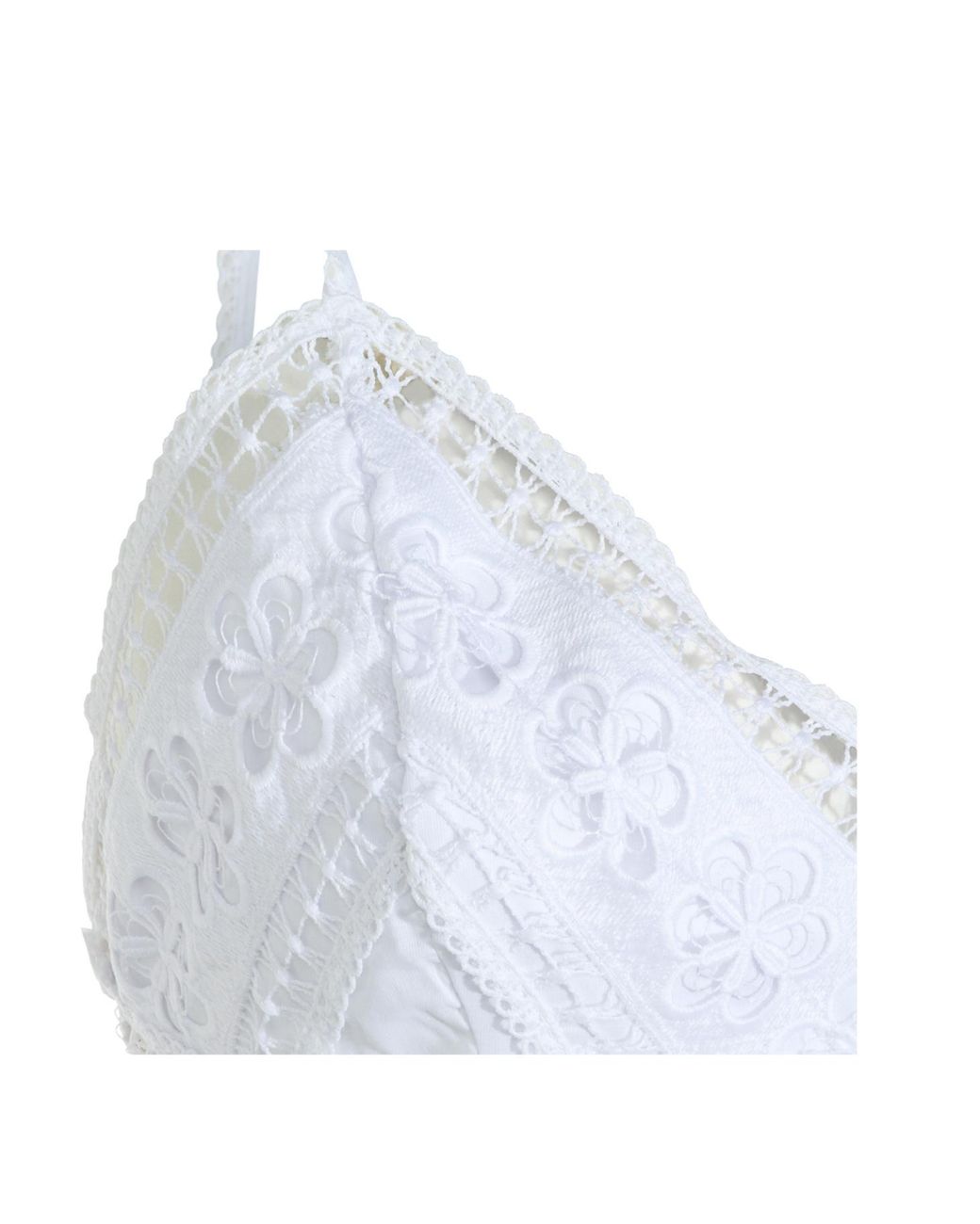 Charo Ruiz Blue Ibiza Ibiza Embroidered Cropped Top