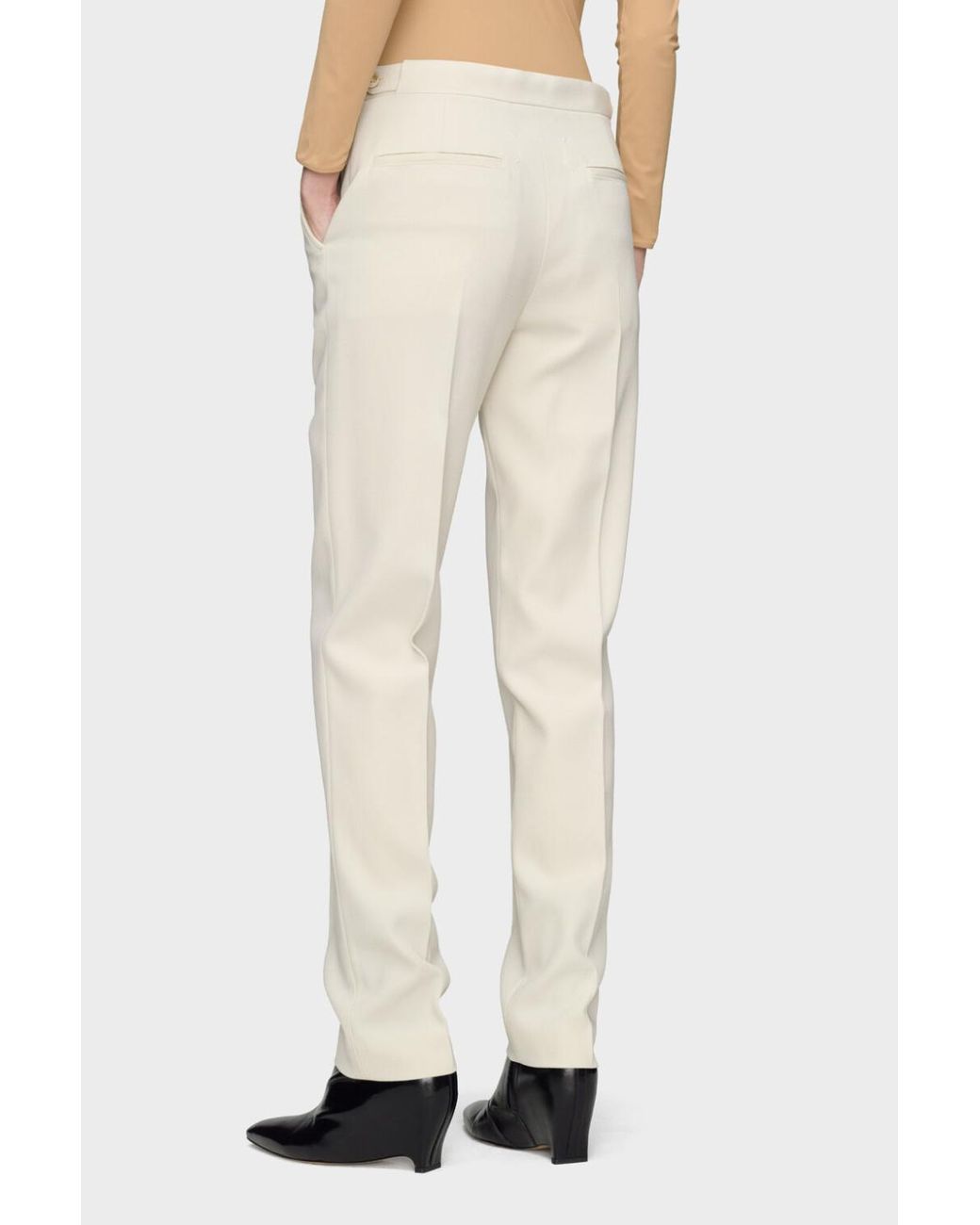 Maison Margiela White Tailored Trousers